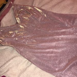 Shimmery pink dress